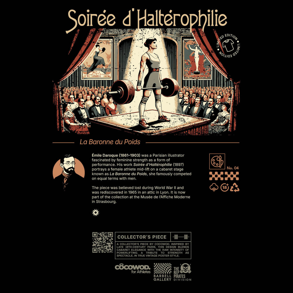 Cocowod ropa crosstraining Camiseta Mujer modelo Paris | Oversized