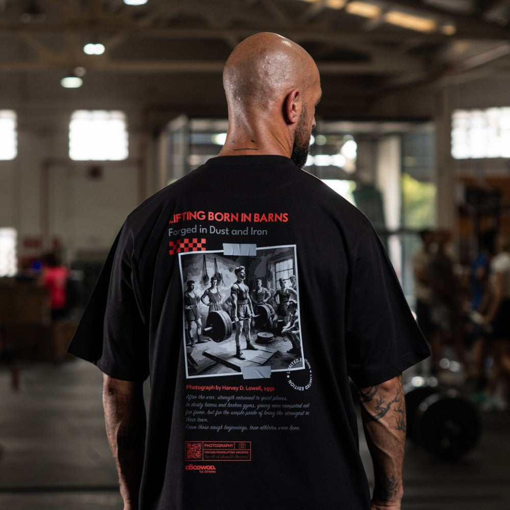 Cocowod ropa crosstraining Camiseta Unisex modelo Lifting Born In Barns | Oversized