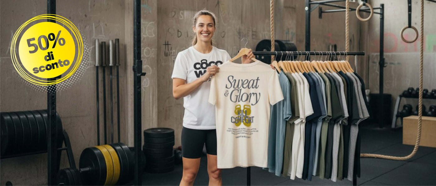 Outlet di abbigliamento crosstraining Cocowod in saldo per uomo e donna
