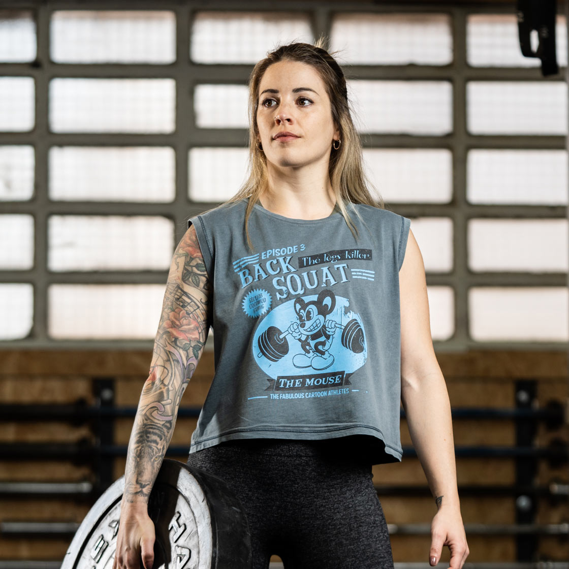 Cocowod ropa crosstraining Crops & Camisetas Cropped modelo Back Squat | Crop Top