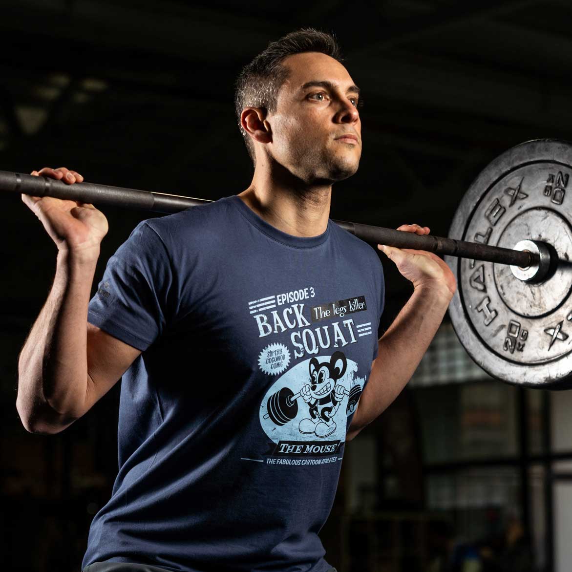 Cocowod ropa crosstraining Camiseta Hombre modelo Back Squat | T-Shirt