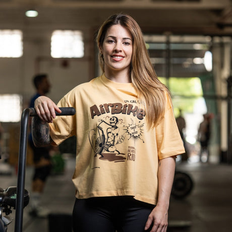 Cocowod ropa crosstraining Camiseta Mujer modelo Air Bike | Cropped Tee